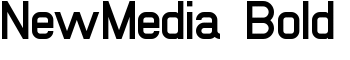 NewMedia Bold font