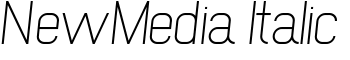 download NewMedia Italic font