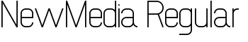 NewMedia Regular font