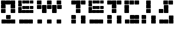 NEW TETRIS font