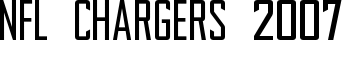 download NFL Chargers 2007 font