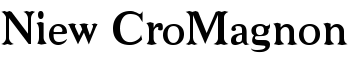 Niew CroMagnon font