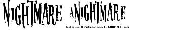 download Nightmare 5 font