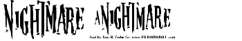 Nightmare 5 font