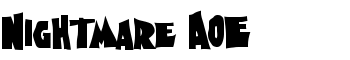 Nightmare AOE font