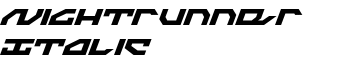 download Nightrunner Italic font