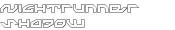 Nightrunner Shadow font