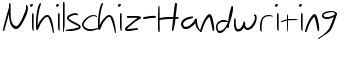 Nihilschiz-Handwriting font