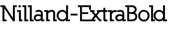 Nilland-ExtraBold font