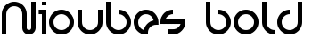 Nioubes bold font