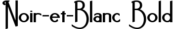 Noir-et-Blanc Bold font