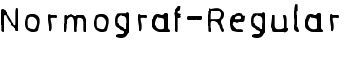 Normograf-Regular font