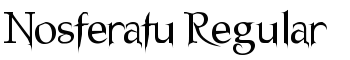 Nosferatu Regular font