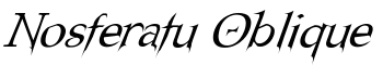 download Nosferatu Oblique font