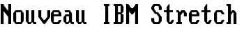 Nouveau IBM Stretch font