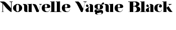 Nouvelle Vague Black font