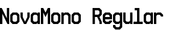 download NovaMono Regular font