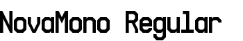 NovaMono Regular font