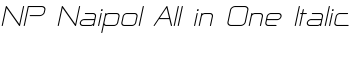 NP Naipol All in One Italic font