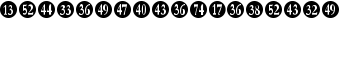 Numberpile-Regular font
