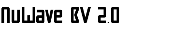 NuWave BV 2.0 font