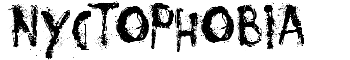 Nyctophobia font