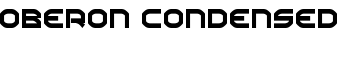 Oberon Condensed font