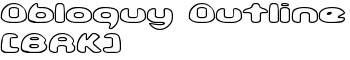 Obloquy Outline [BRK] font