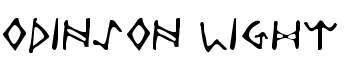 Odinson Light font
