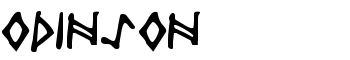 Odinson font