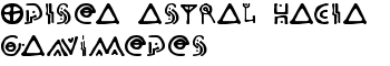 Odisea Astral Hacia Ganímedes font