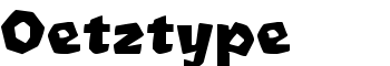 Oetztype font