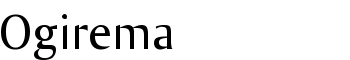 Ogirema font