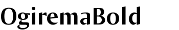 OgiremaBold font