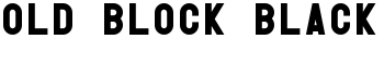 Old Block Black font