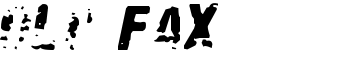 Old Fax font