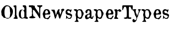 OldNewspaperTypes font