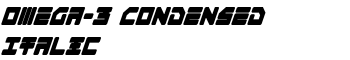 download Omega-3 Condensed Italic font