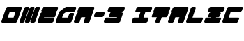 Omega-3 Italic font