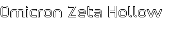 download Omicron Zeta Hollow font