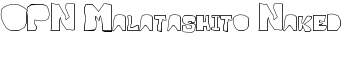 download OPN Malatashito Naked font