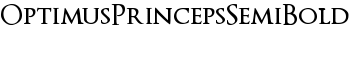 OptimusPrincepsSemiBold font