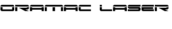 Oramac Laser font