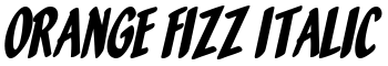 Orange Fizz Italic font