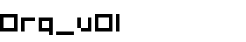 Org_v01 font