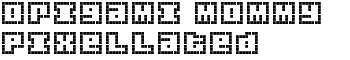 Origami Mommy Pixellated font
