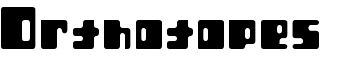 Orthotopes font