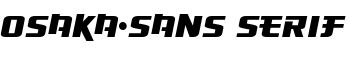 Osaka-Sans Serif font