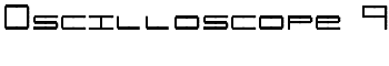 Oscilloscope 4 font