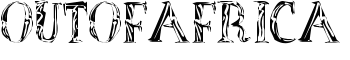 OutOfAfrica font